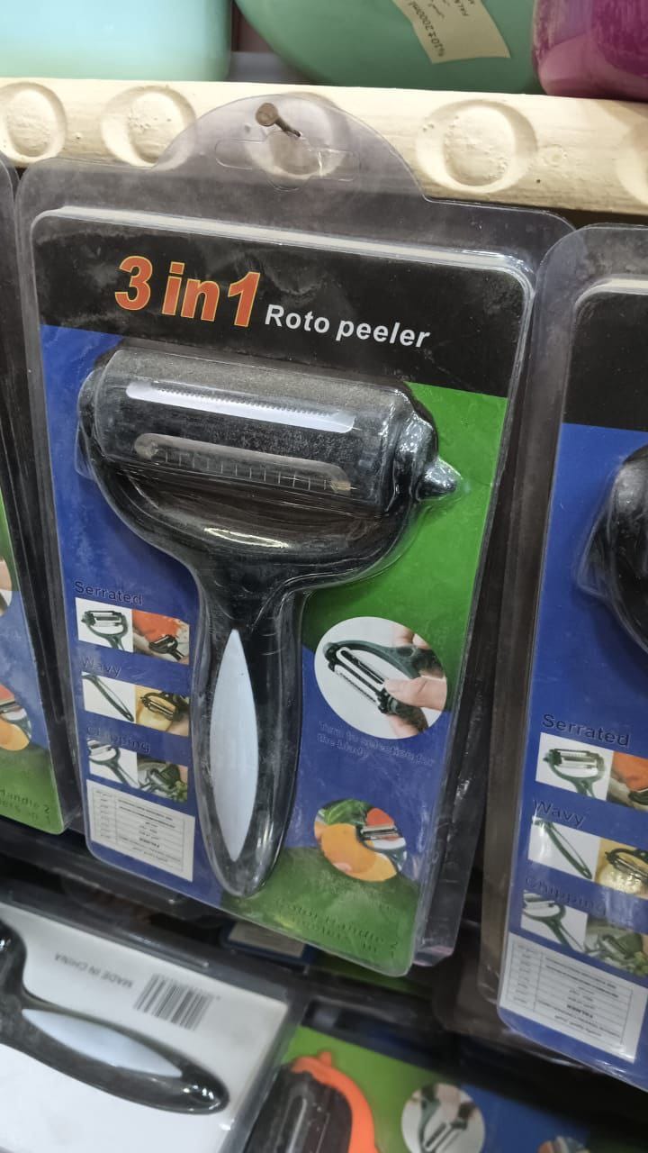 قشارة دوارة 3‑في‑1 بقبضة مريحة ‑in‑1 Roto Peeler