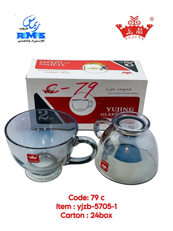 مج شوربة فاميه 2 قطعة ماركة Yujing.