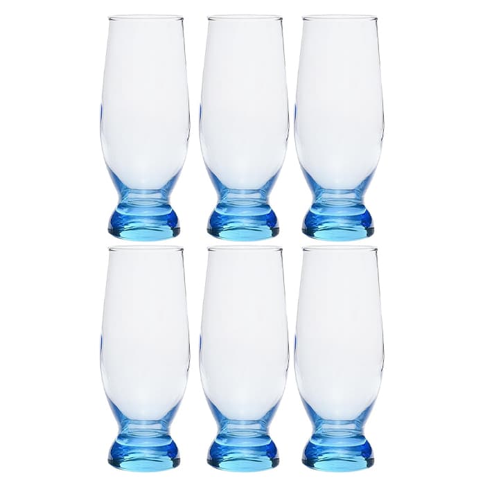 طقم 6قطع شوب أكواتك 37cl تركواز باشابتشي