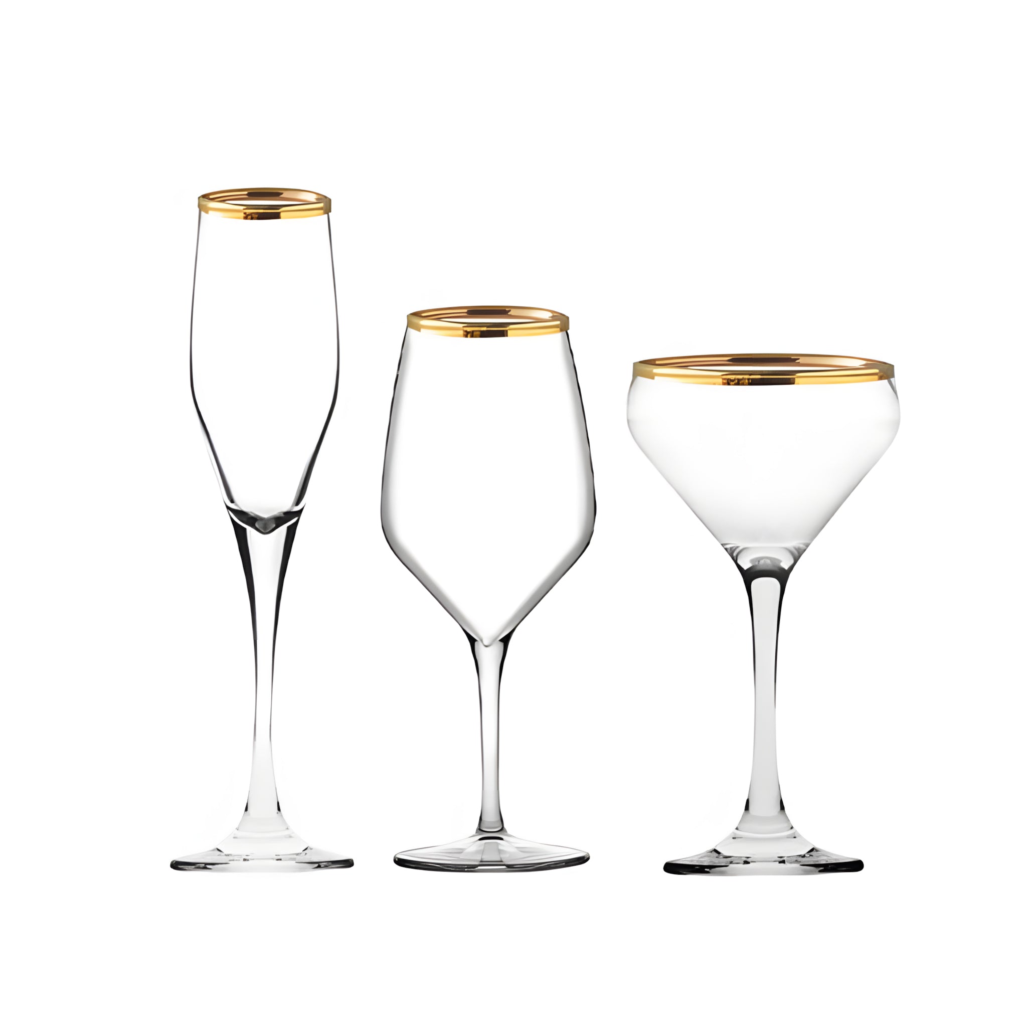 طقم كاسات تويست  18 ق مدهب