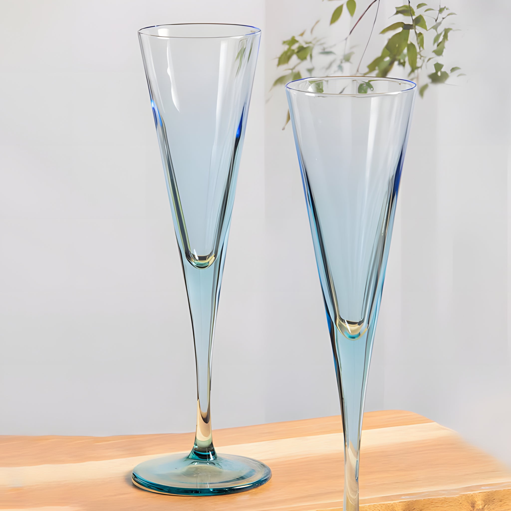 طقم كأس في لاين فلوت تركواز6 قطع 15سل باشابتشي.