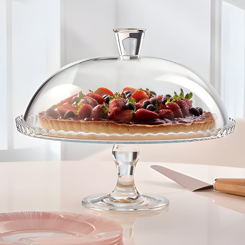 طبق تورتة بغطاء 32 سم باشابتشى
