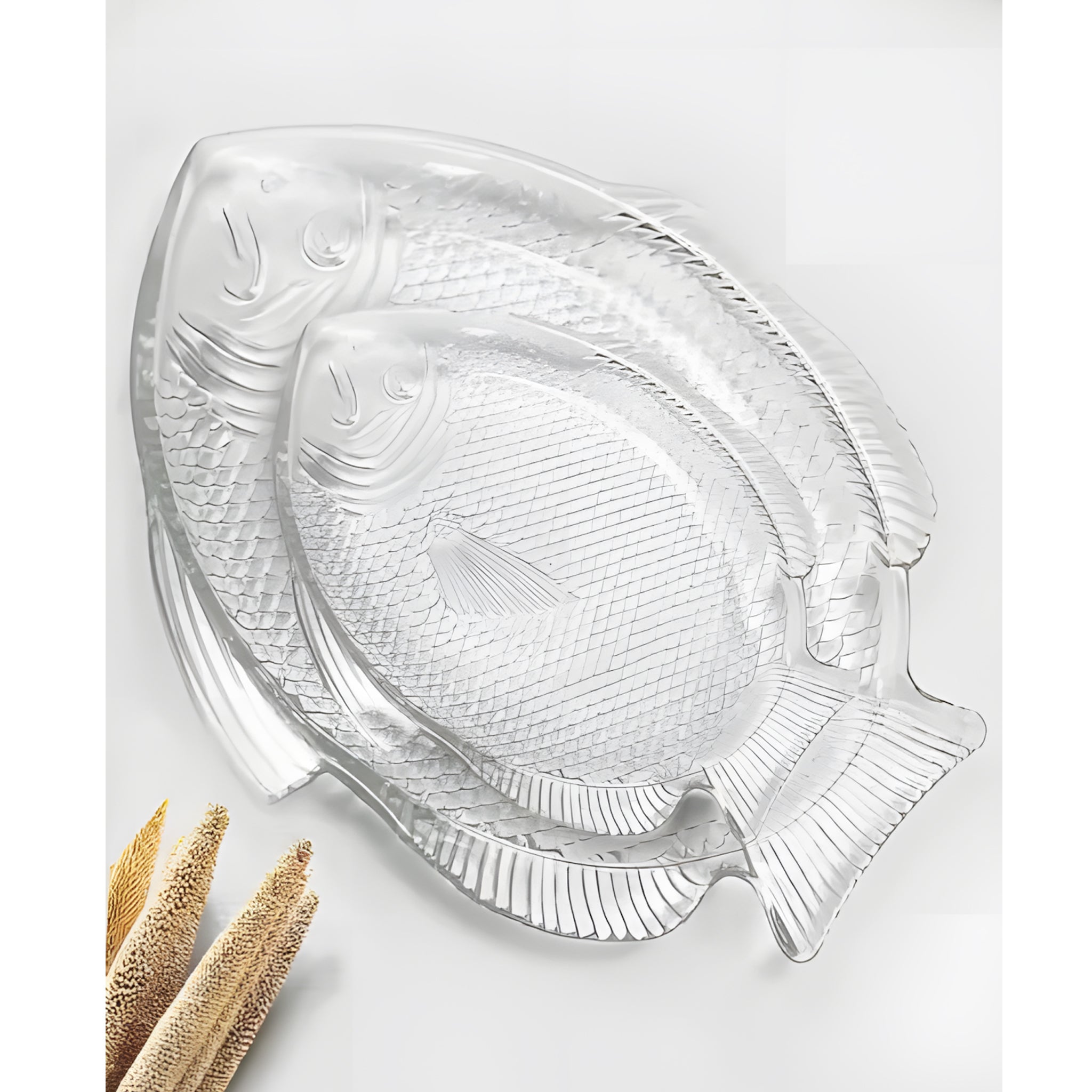 طقم اطباق 7 ق شكل سمك من pasabahce