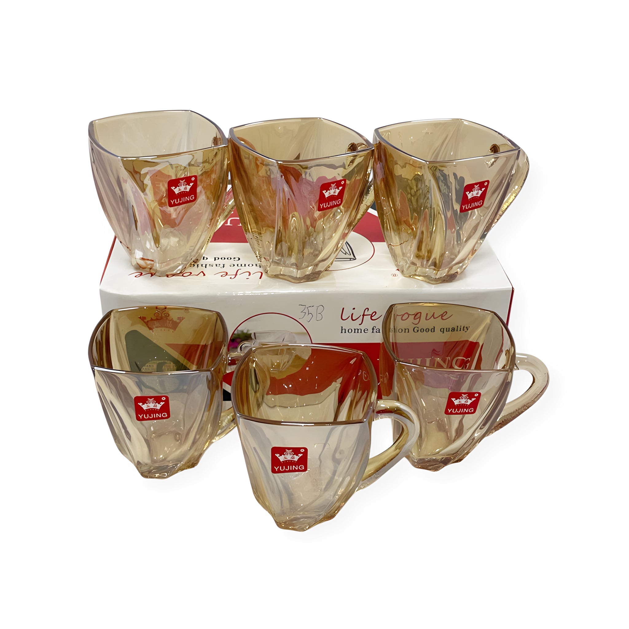 طقم مج 6 قطع ص عسلى ماركة Yujing.