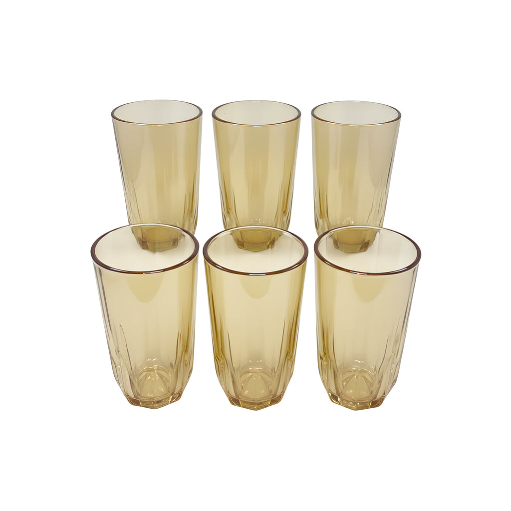 طقم شوب 6 قطع عسلي ماركة يوجينج.