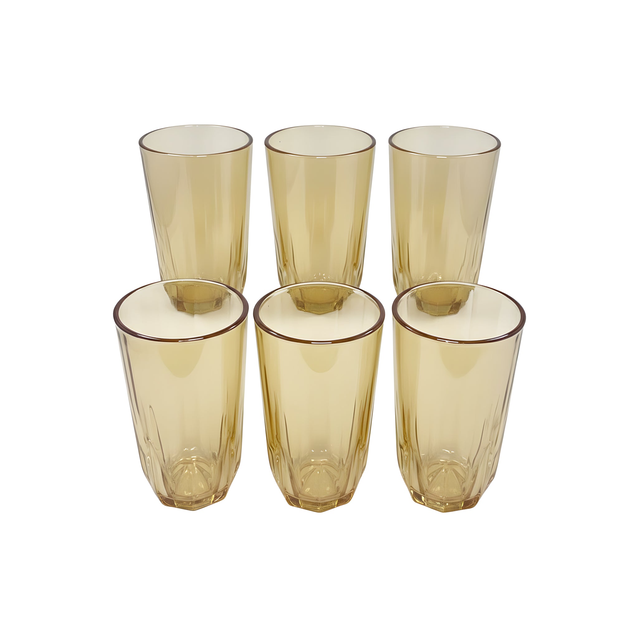 طقم شوب 6 قطع عسلي ماركة يوجينج.