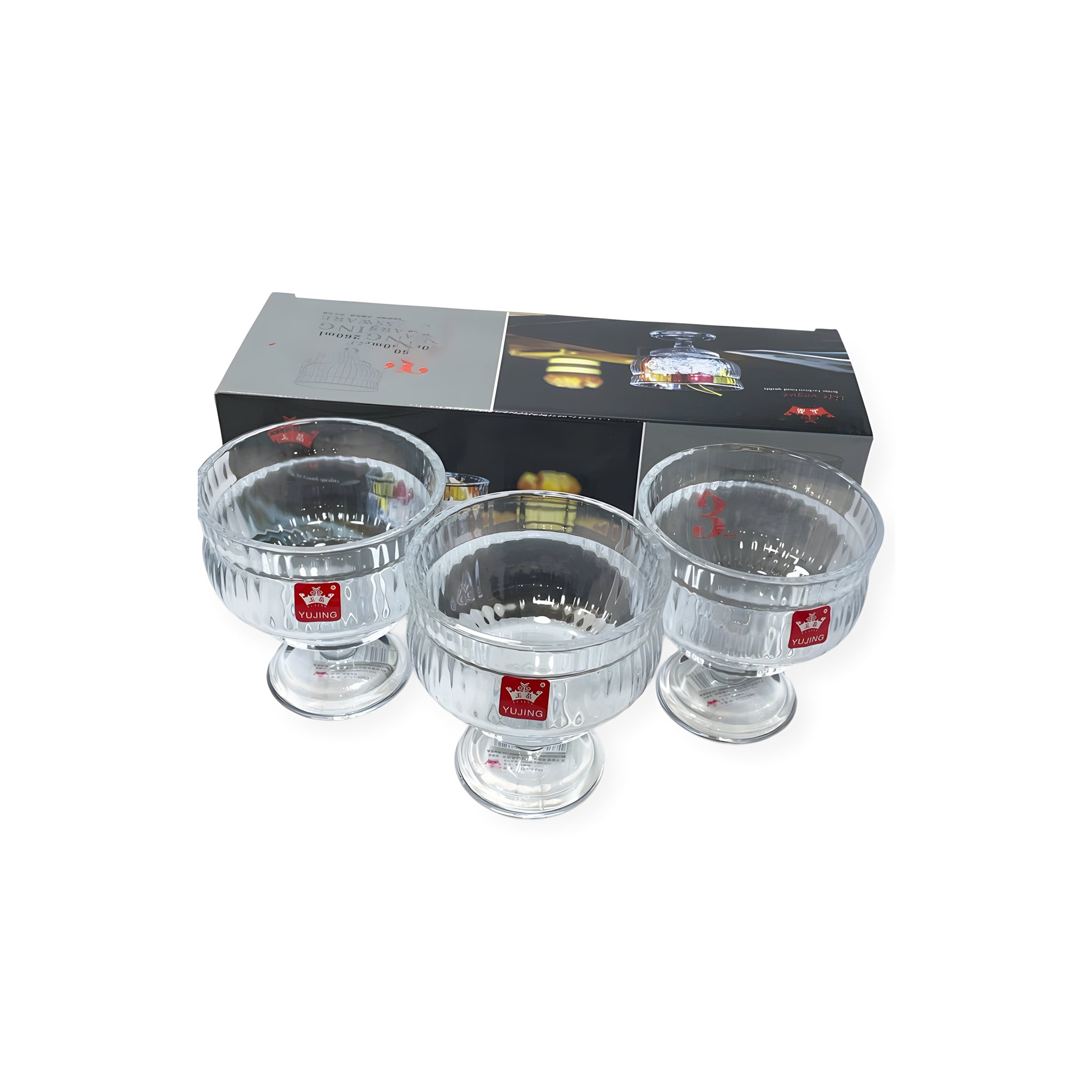 كأس جيلي  3 قطع ماركة  Yujing.