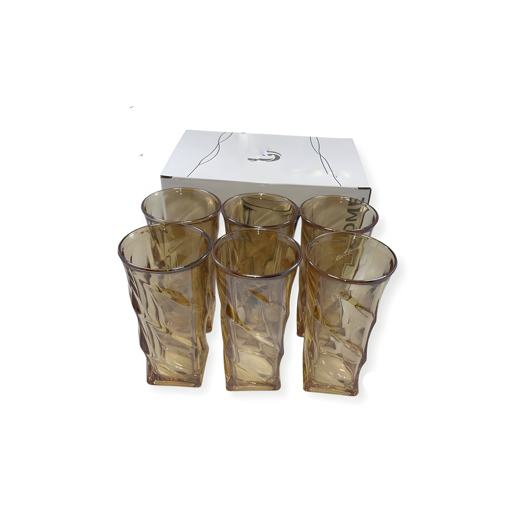 طقم شوب 6 قطع عسلي 1090C ماركة Yujing .