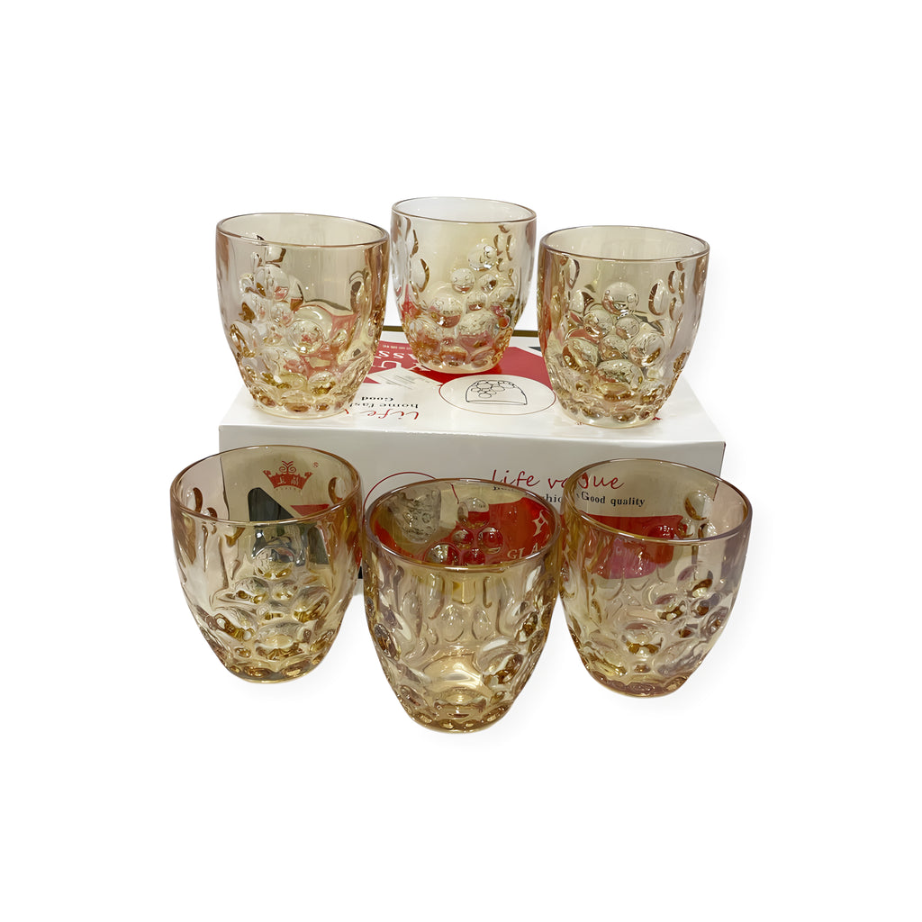 طقم كوب عسلي 6 قطع ماركة Yujing.