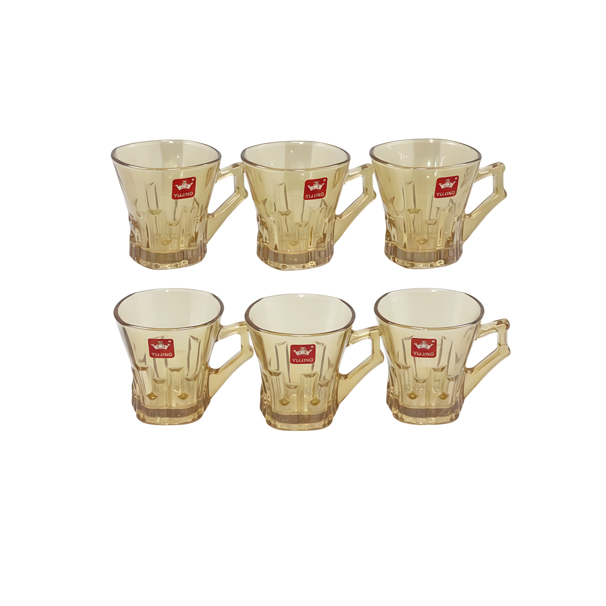 طقم استكانة عسلي 6 قطع ماركة Yujing.