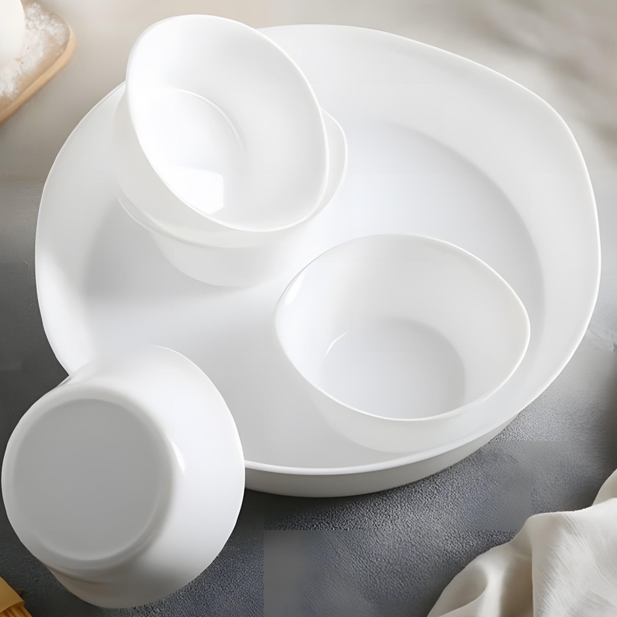 طقم طاجن مدور كارين 5 ق