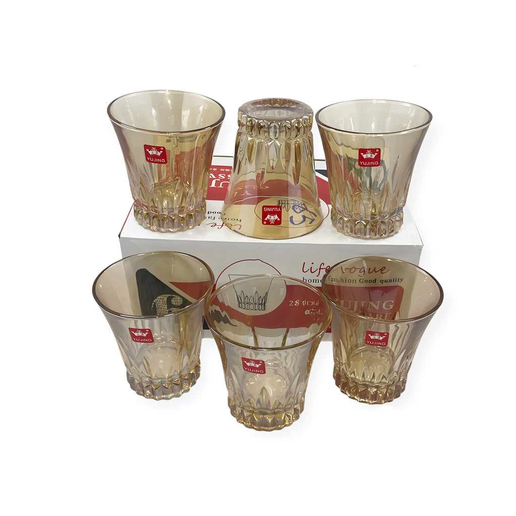 كوب 6 قطعة عسلي165Bماركة Yujing .