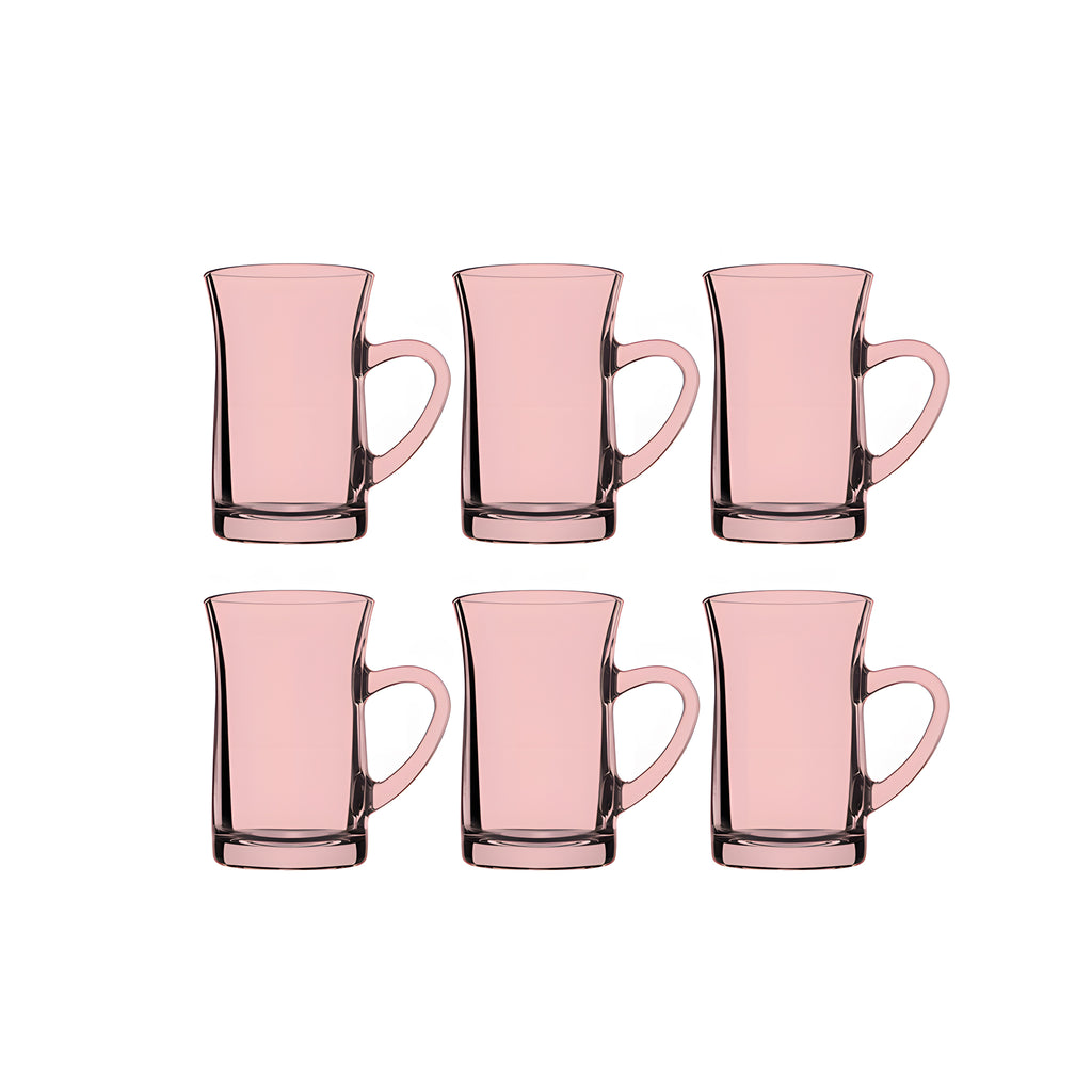 طقم مج ميلا بينك 6 قطع باشابتشي