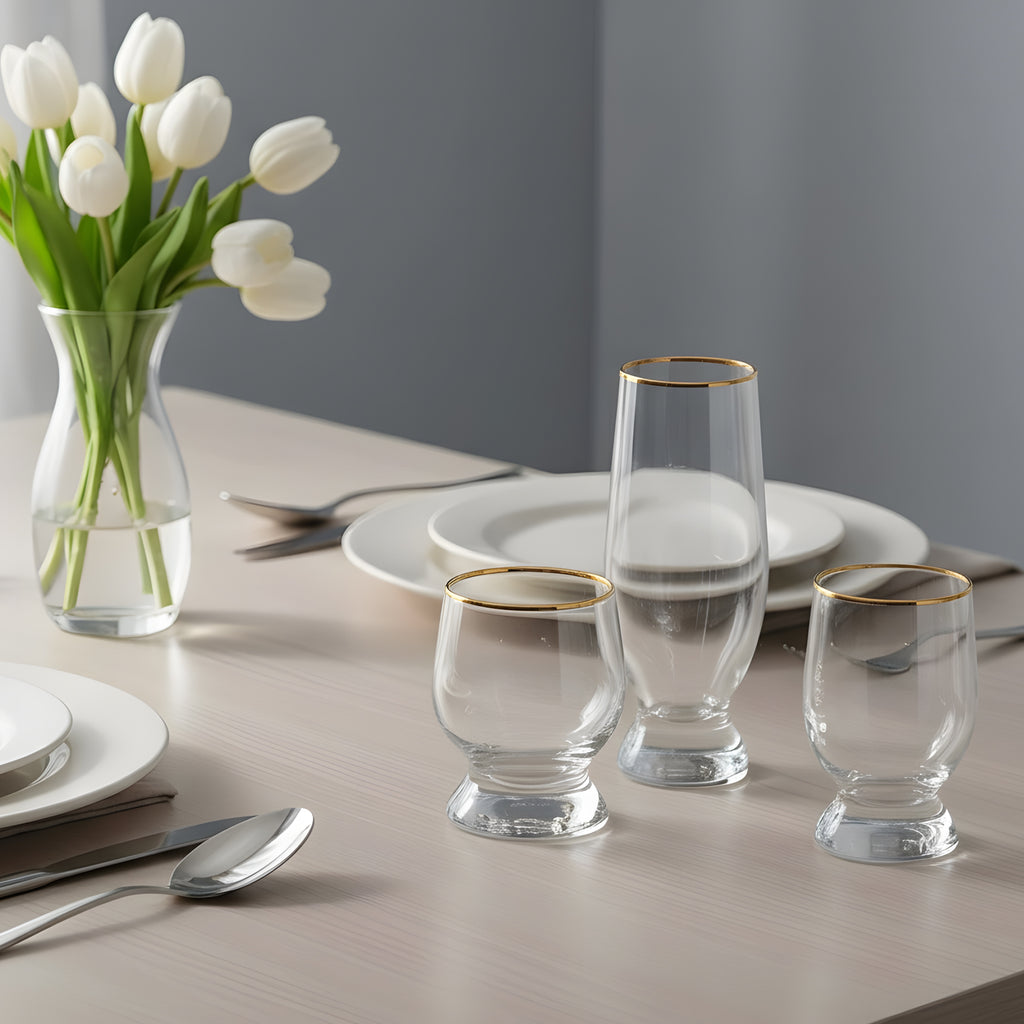 طقم اكواتيك مدهب