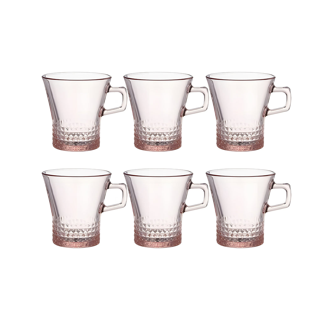 طقم مج كوفارس 6 قطع بينك باشابتشي