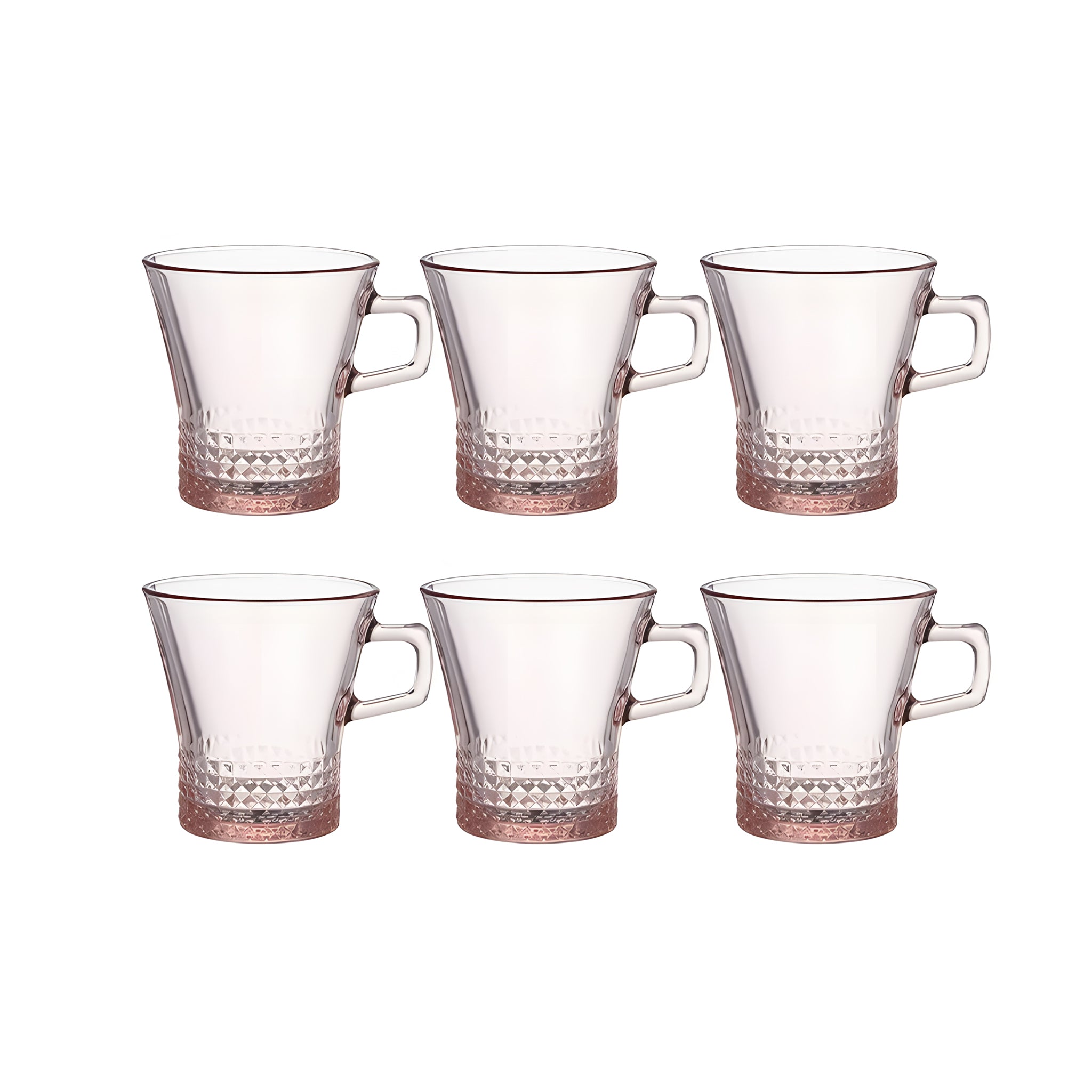 طقم مج كوفارس 6 قطع بينك باشابتشي