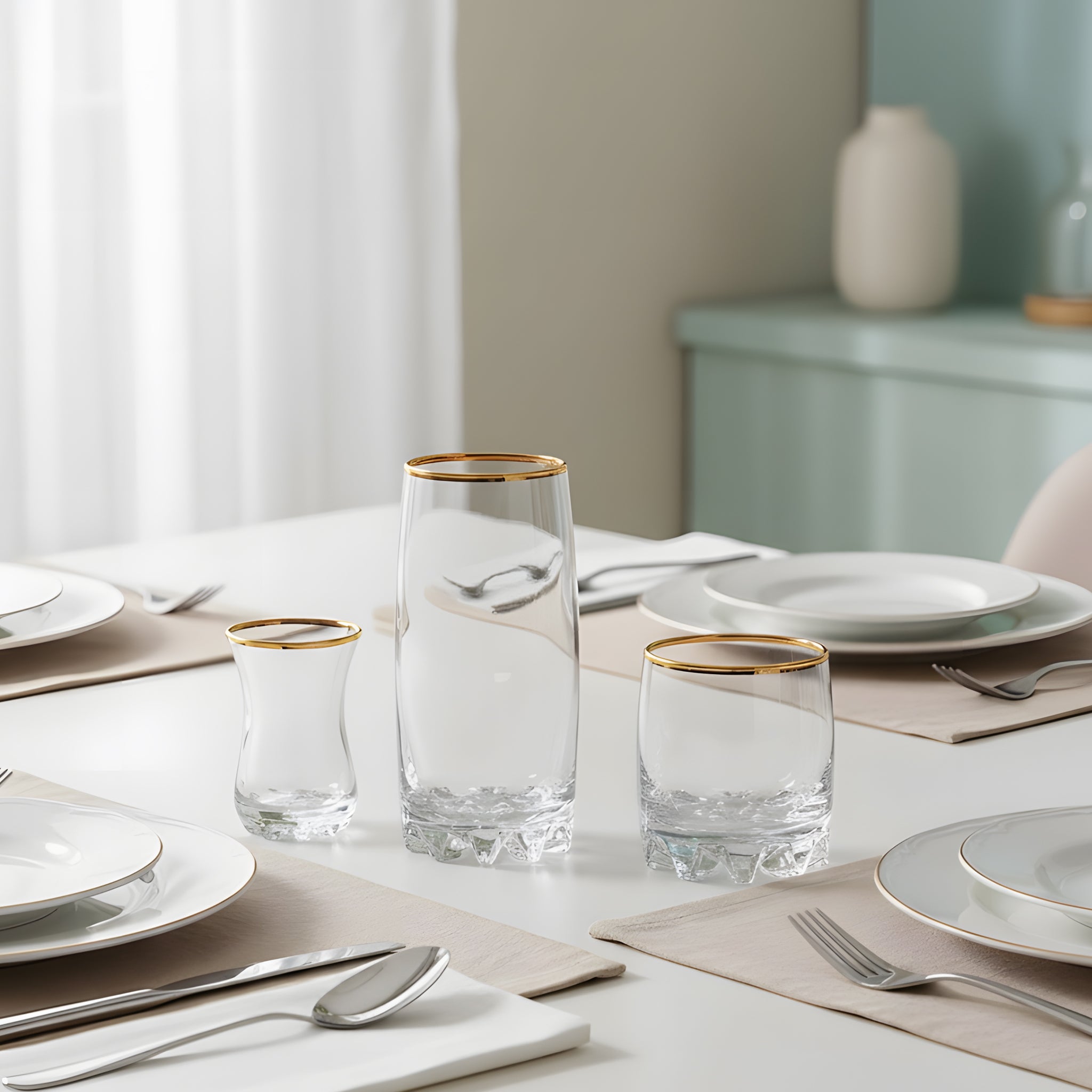 طقم سيلفانا مدهب 18 ق