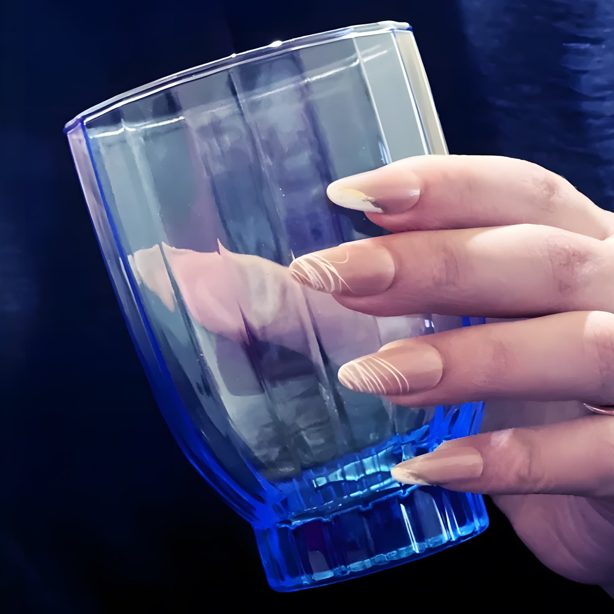 طقم 6 كوب وسط امور32cl تركواز باشابتشي