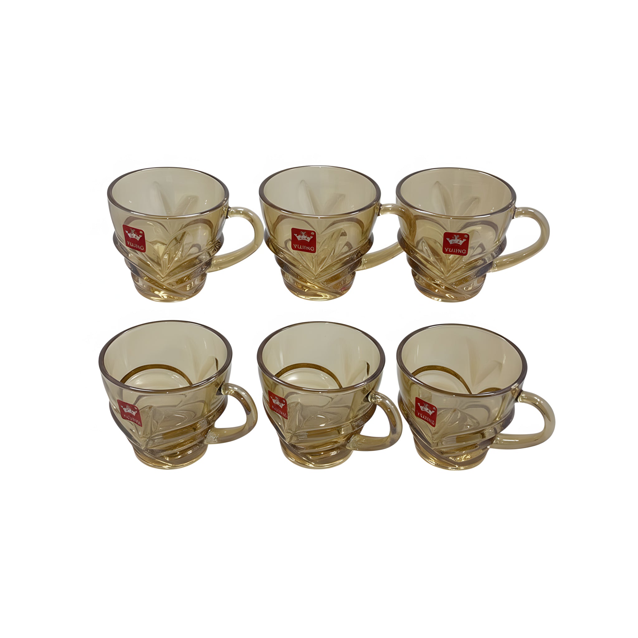 طقم مج  6 قطع عسلي ماركة  Yujing.