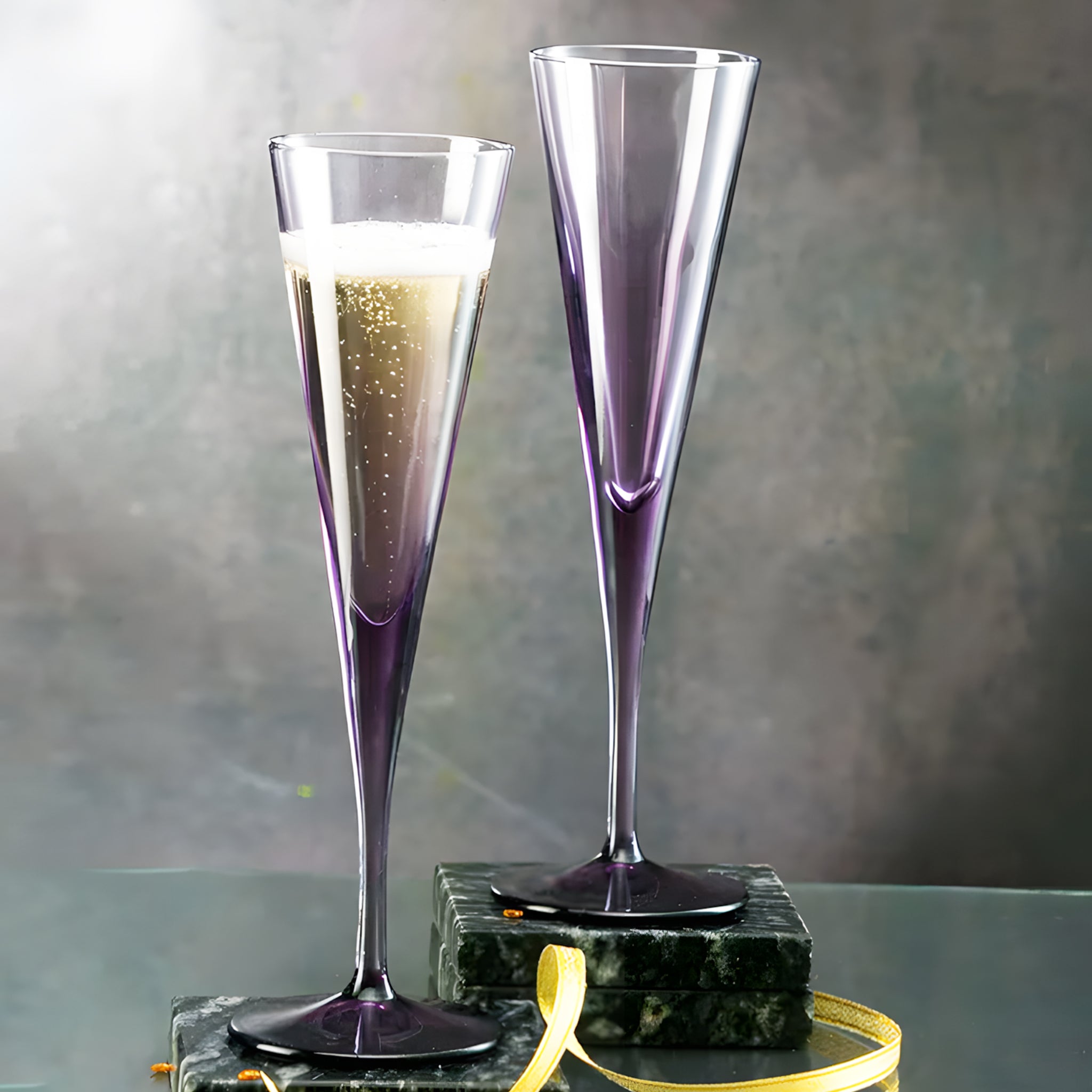 طقم كأس في لاين فلوت بنفسجي6 قطع 15سل باشابتشي.