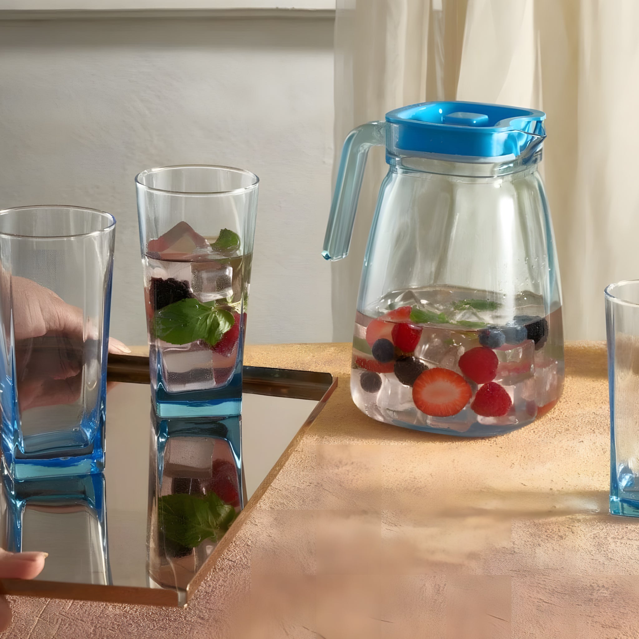 طقم شربات زجاج 7 قطع باشاباتشي