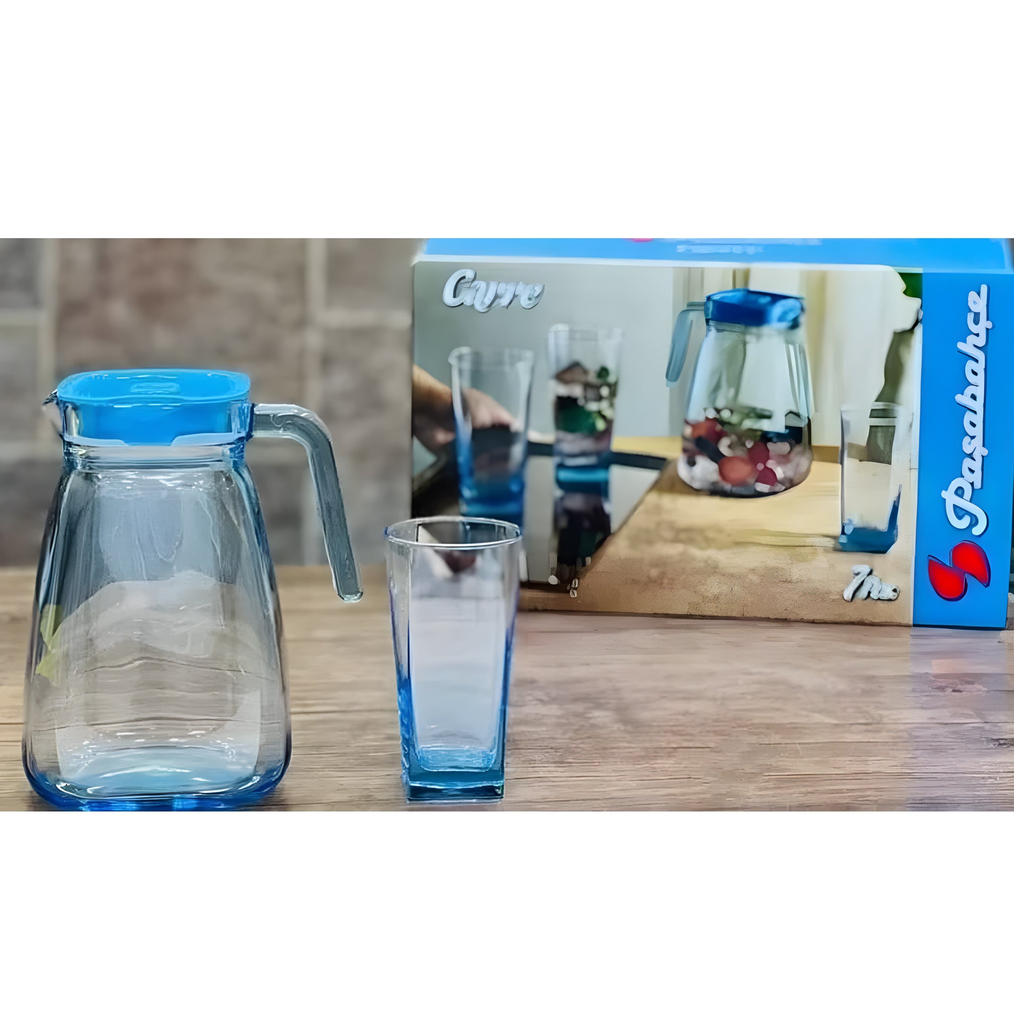 طقم شربات زجاج 7 قطع باشاباتشي