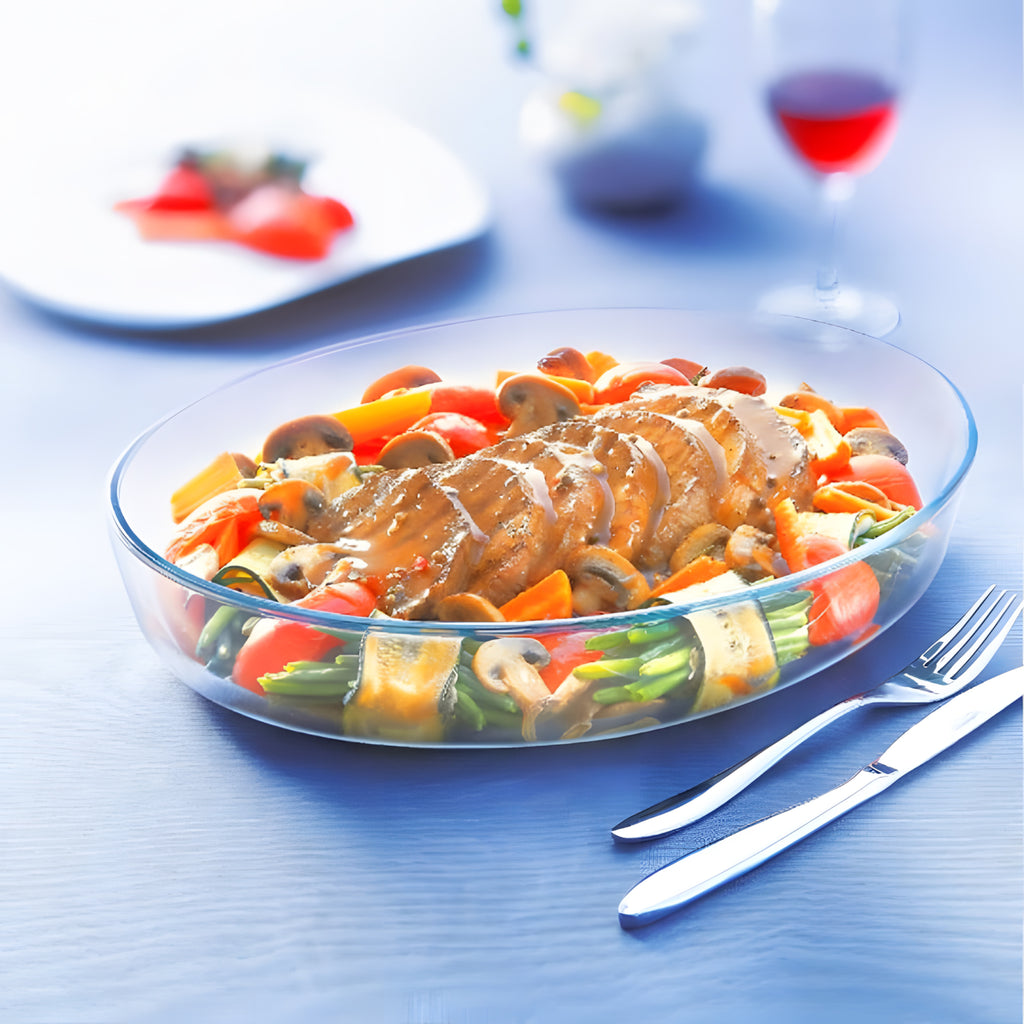 طقم طاجن بيضاوي2 قطعة لومنيارك