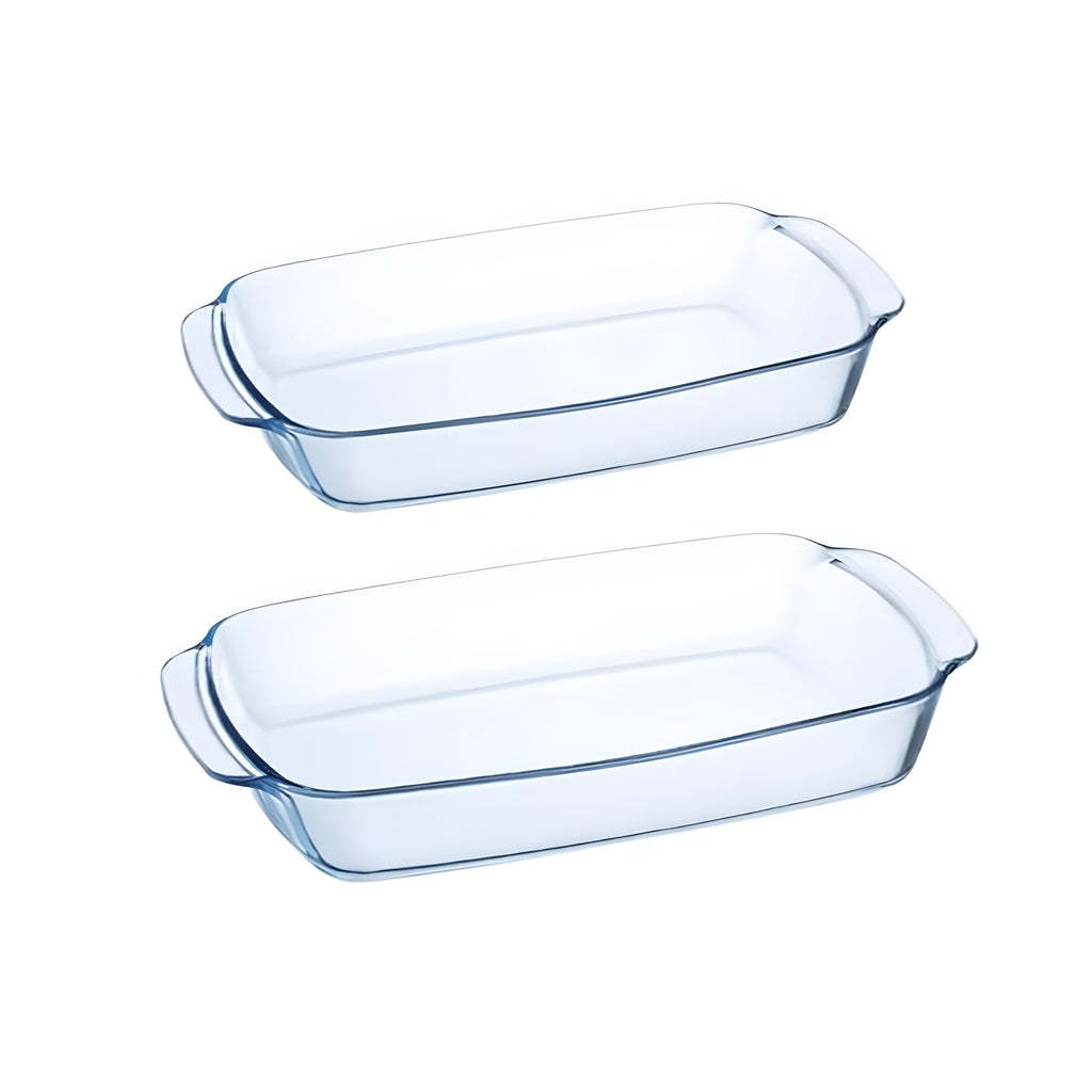 طقم طاجن مستطيل2قطعة  لومنيارك