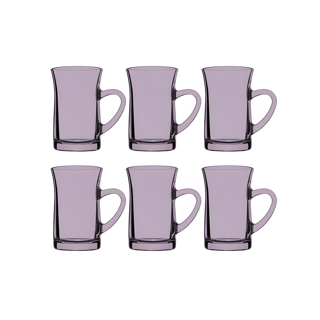 طقم مج ميلا بنفسجي 6 قطع باشابتشي