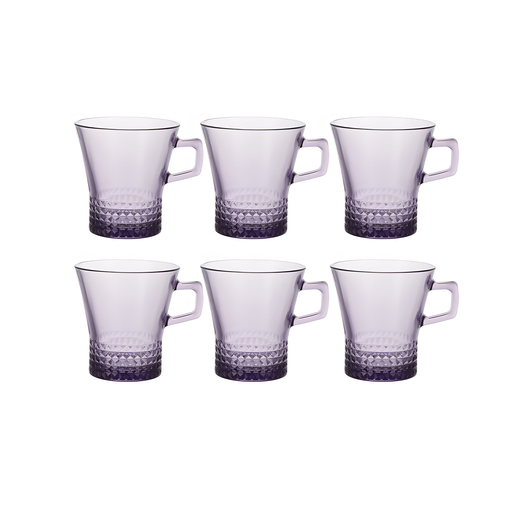 طقم مج كوفارس 6 قطع بنفسجي باشابتشي