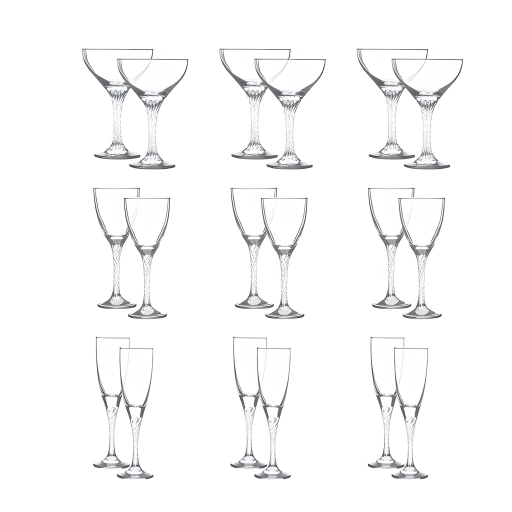 طقم كاس تويست 18 قطعة