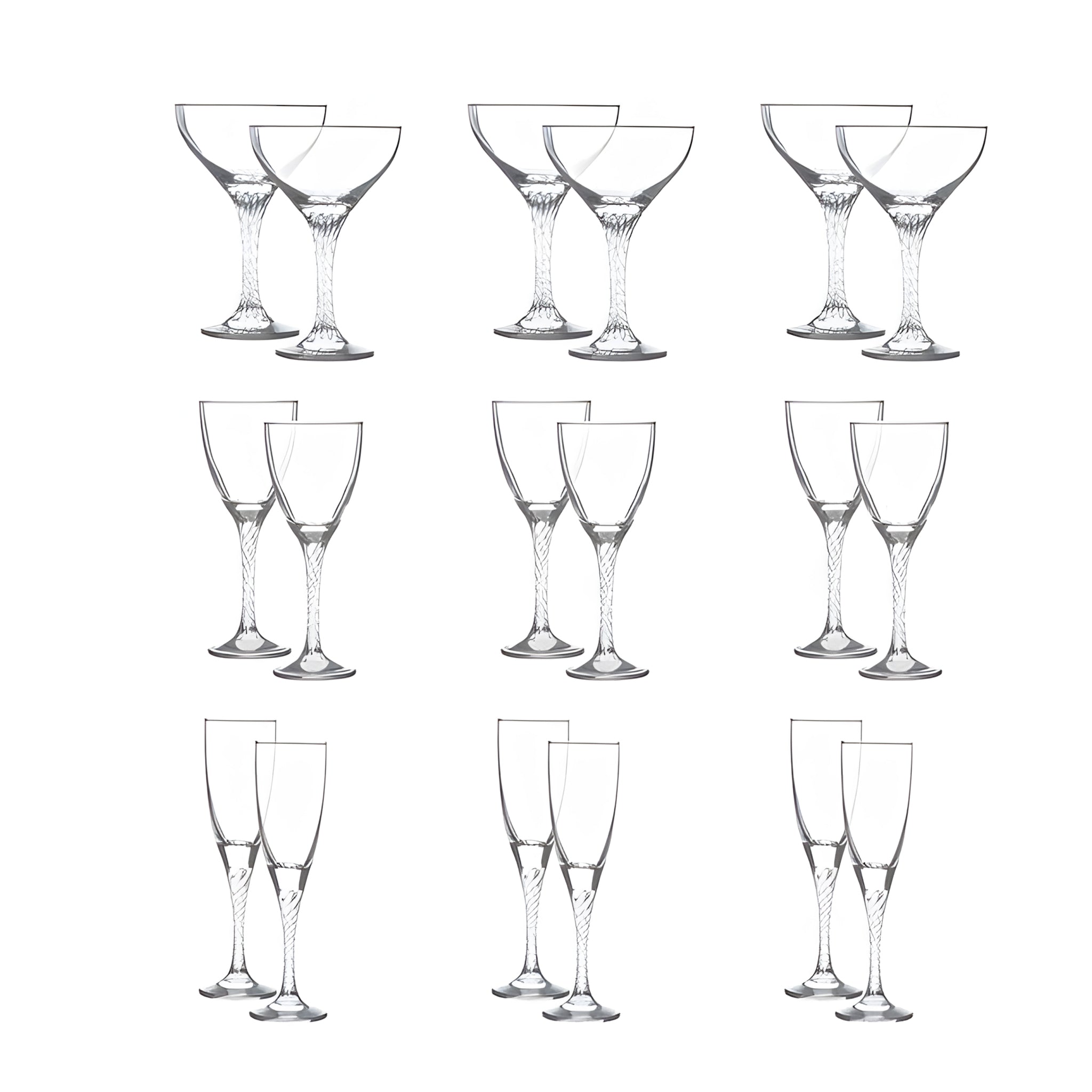 طقم كاس تويست 18 قطعة