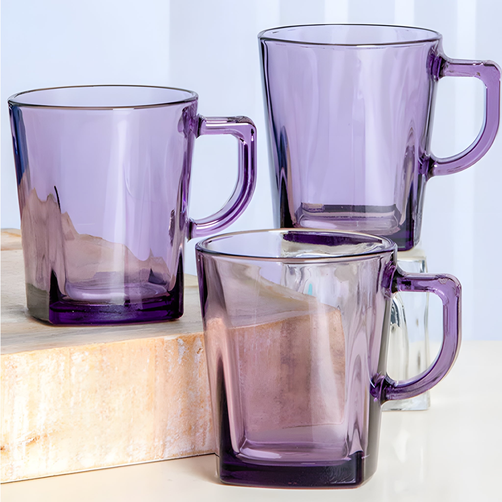 مج شاى كاريه 6 قطع بنفسجي باشابتشى