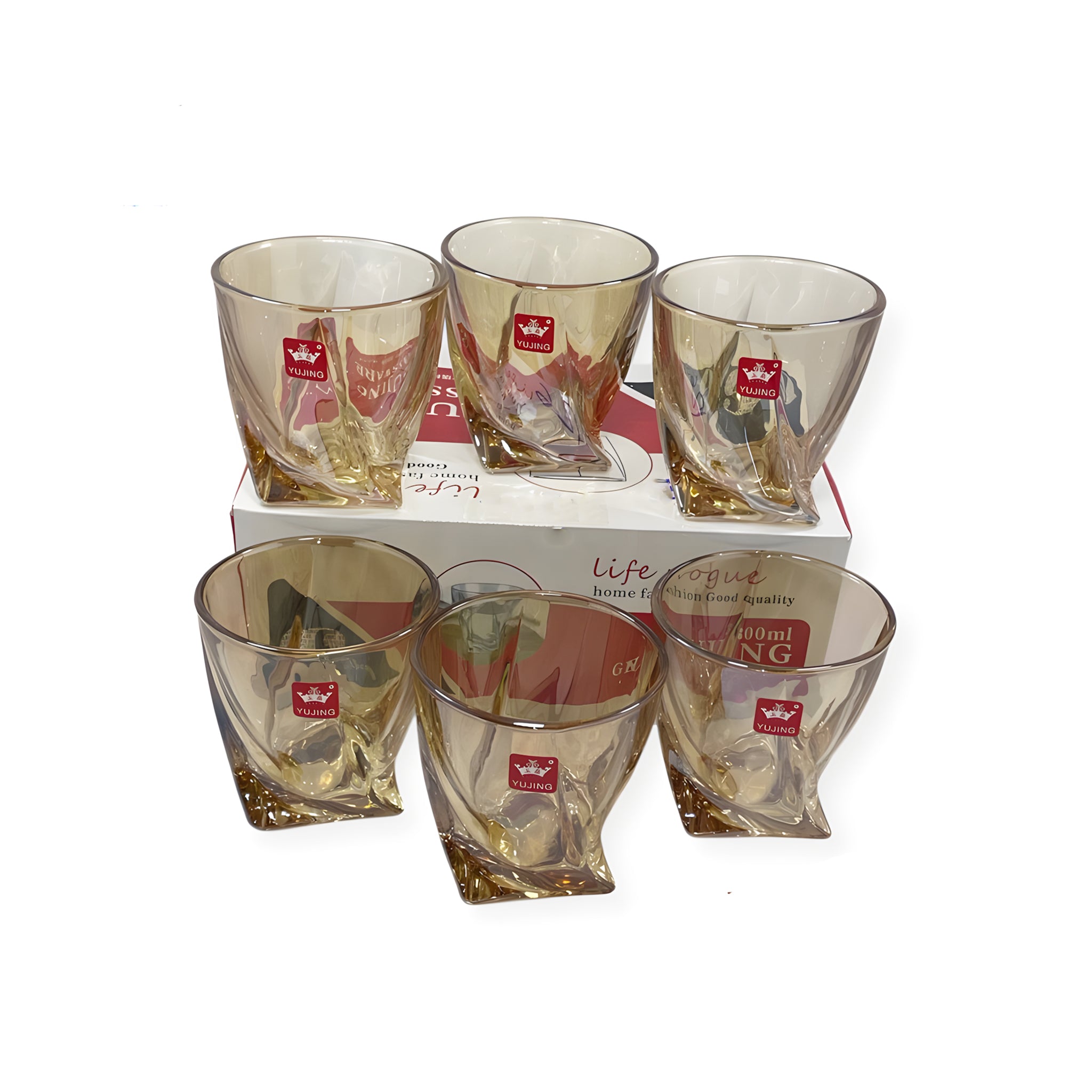 كوب 6 قطعة عسلي126Bماركة Yujing .