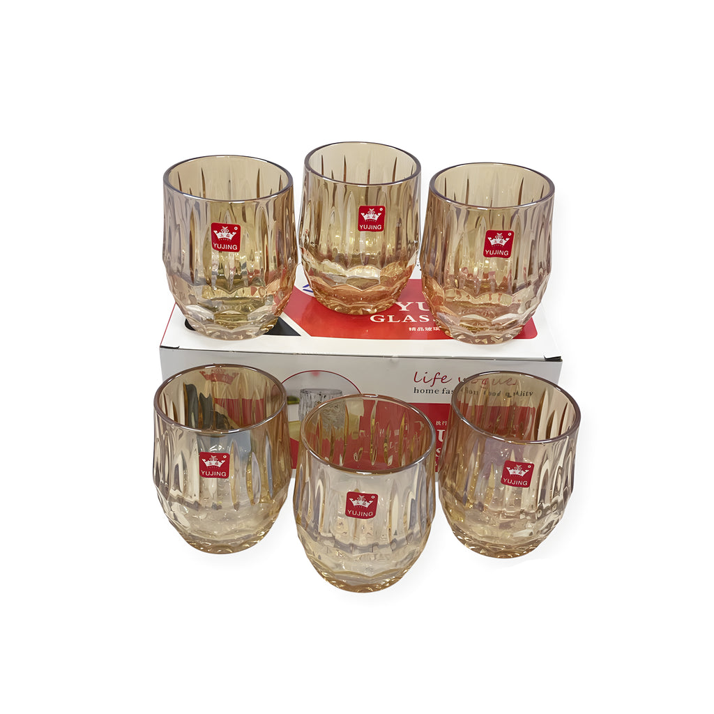 كوب 6 قطع عسلي 130Bماركة Yujing .