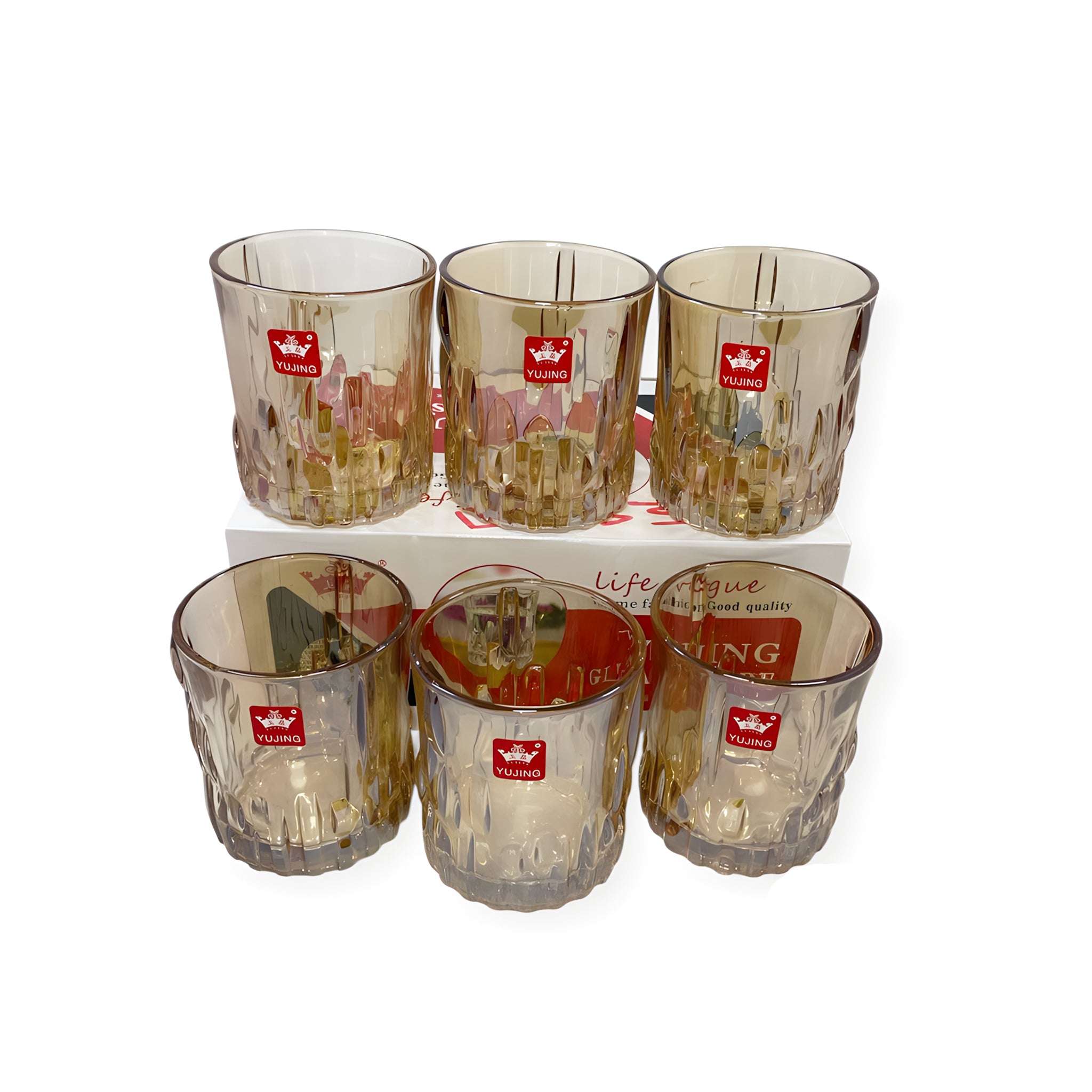 كوب 6 قطع عسلي 133Bماركة Yujing .