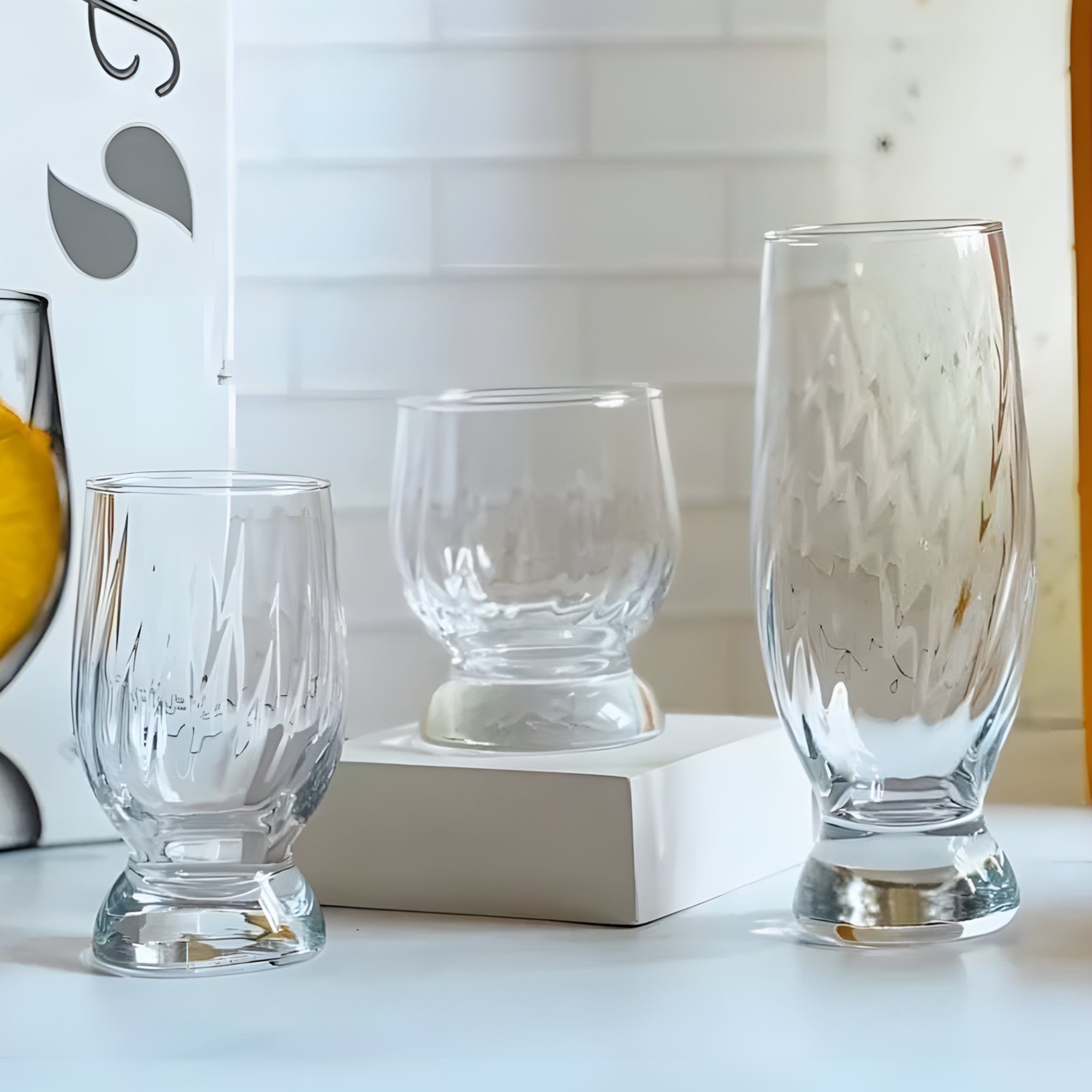 طقم اكواب اكواتيك 18 ق مضلع