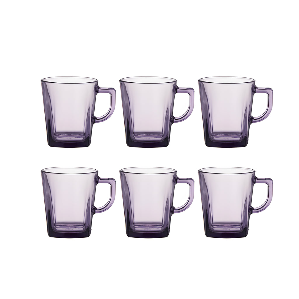 مج شاى كاريه 6 قطع بنفسجي باشابتشى