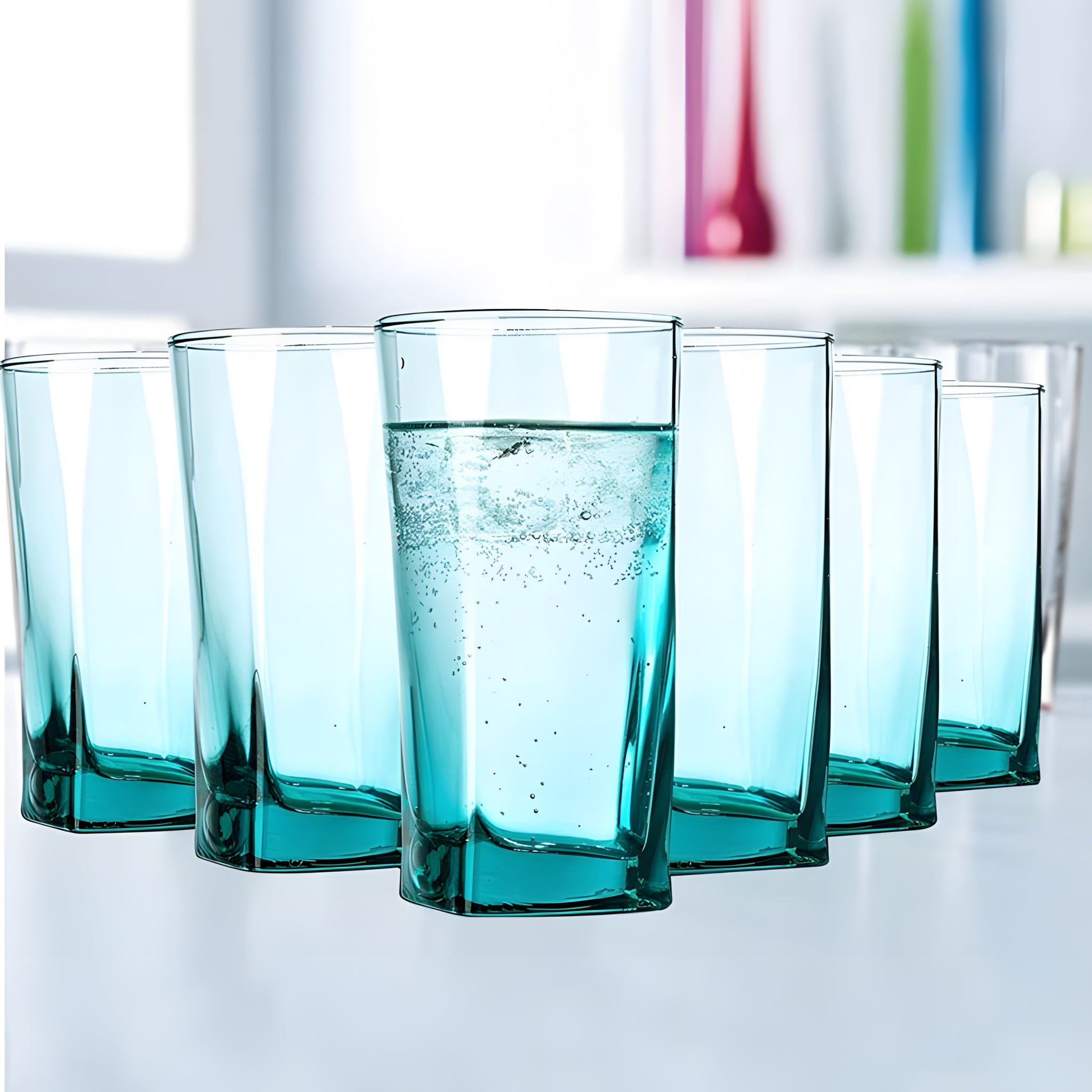 طقم شوب كاري تركواز 6 قطع باشابتشي