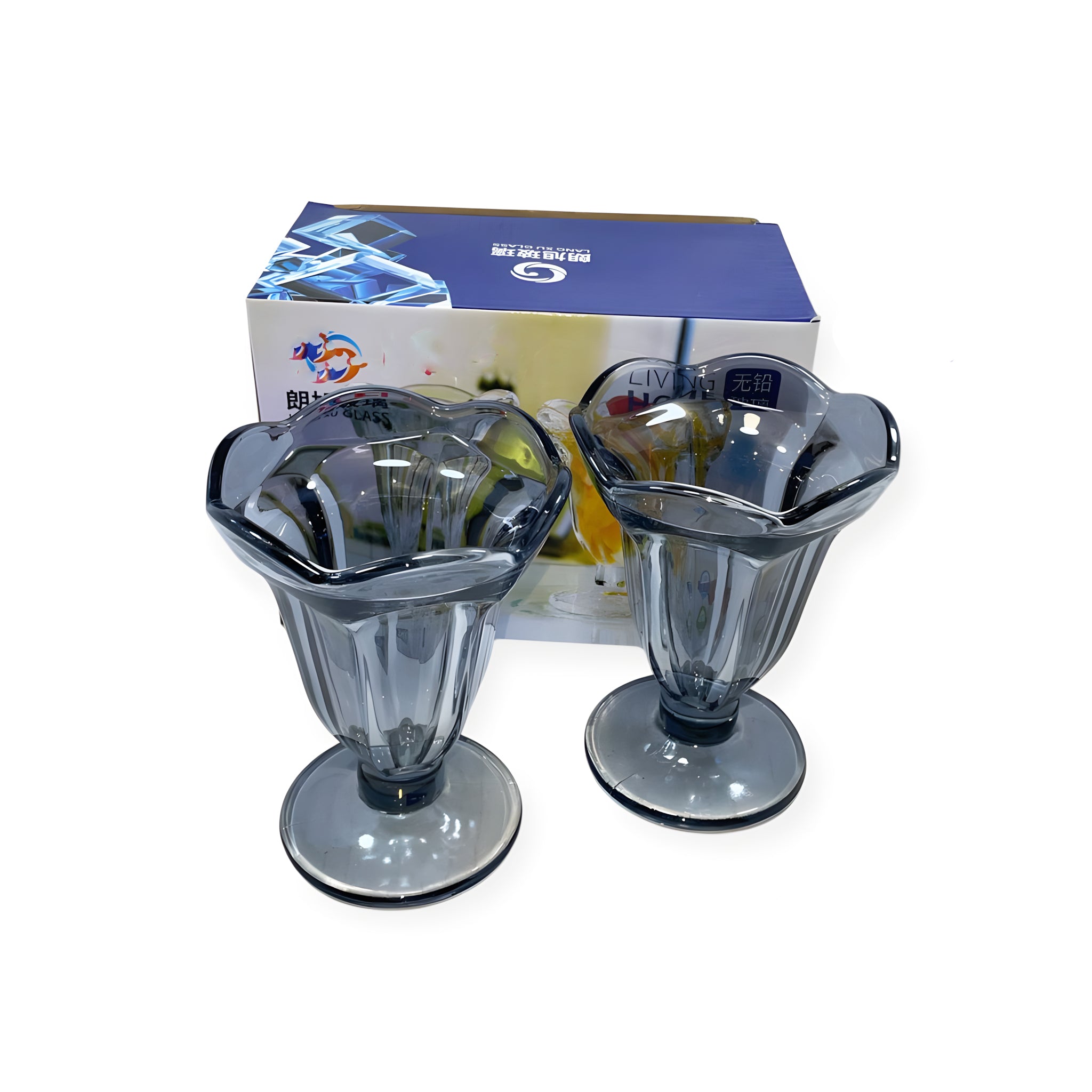 كأس ايس كريم 2 قطعة فاميه 1267Bماركة Yujing .