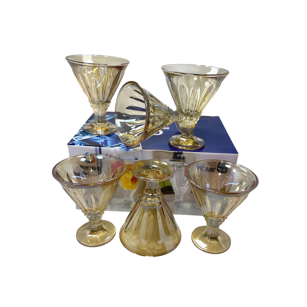 كأس جيلي6 قطع عسلي1268C ماركة Yujing .