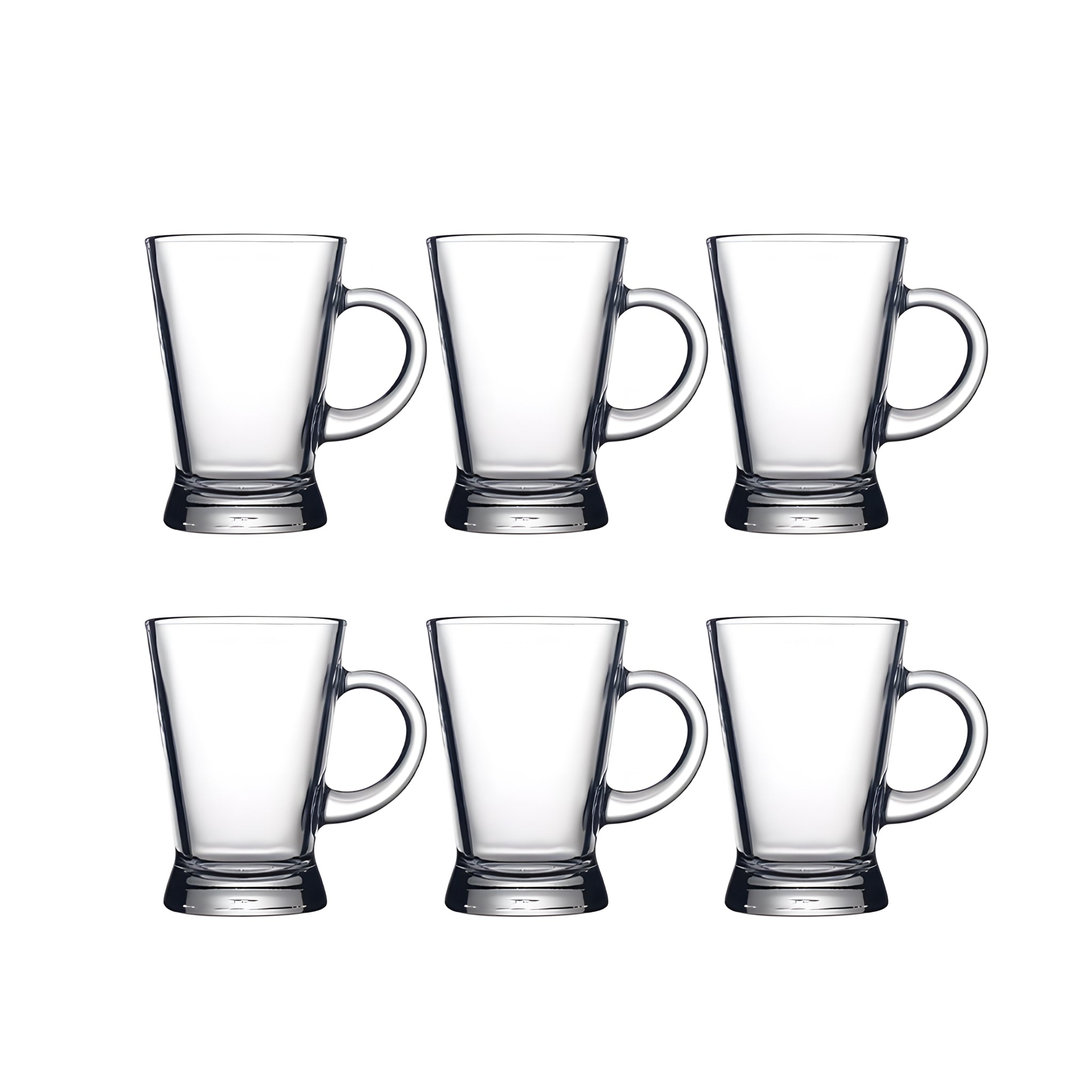 طقم مج هايبل 6 قطع شفاف باشابتشى