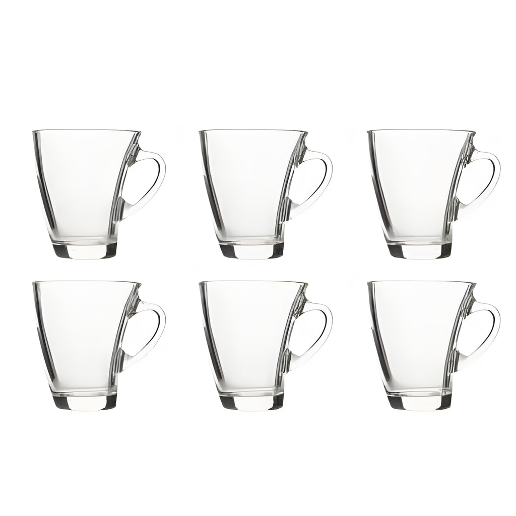 طقم قهوه بنجوين 6 قطع شفاف باشابتشى