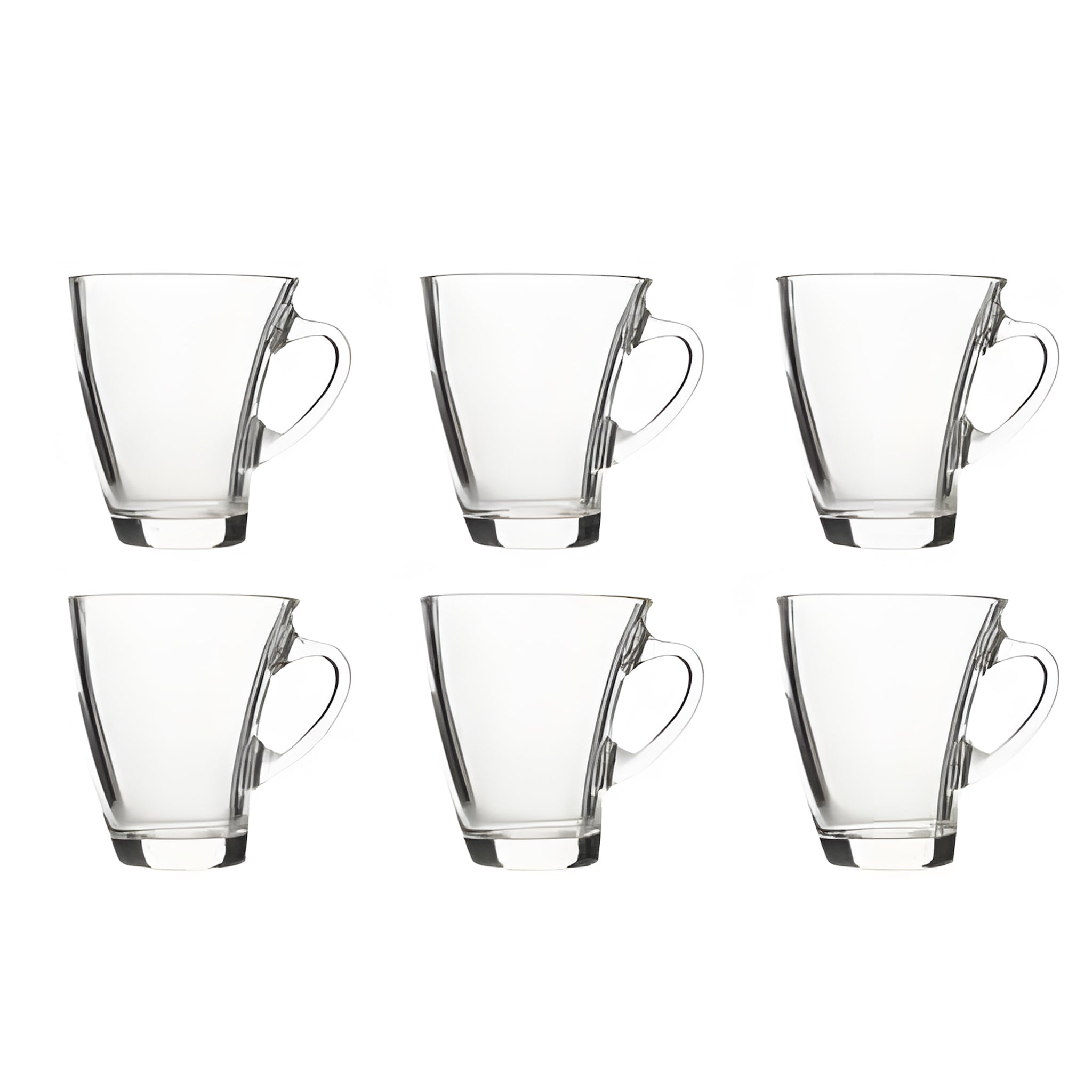 طقم مج بنجوين 6 قطع شفاف باشابتشى