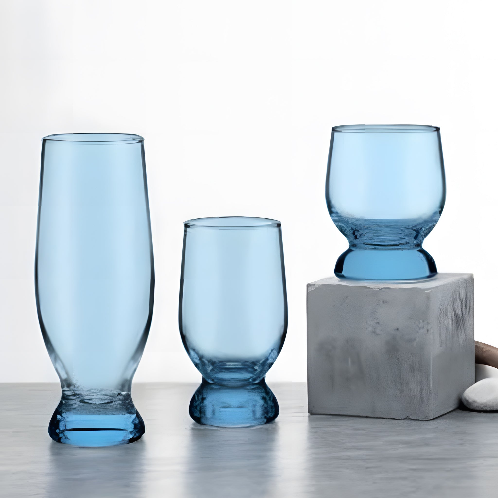 طقم اكواب اكواتيك 18 ق تركواز