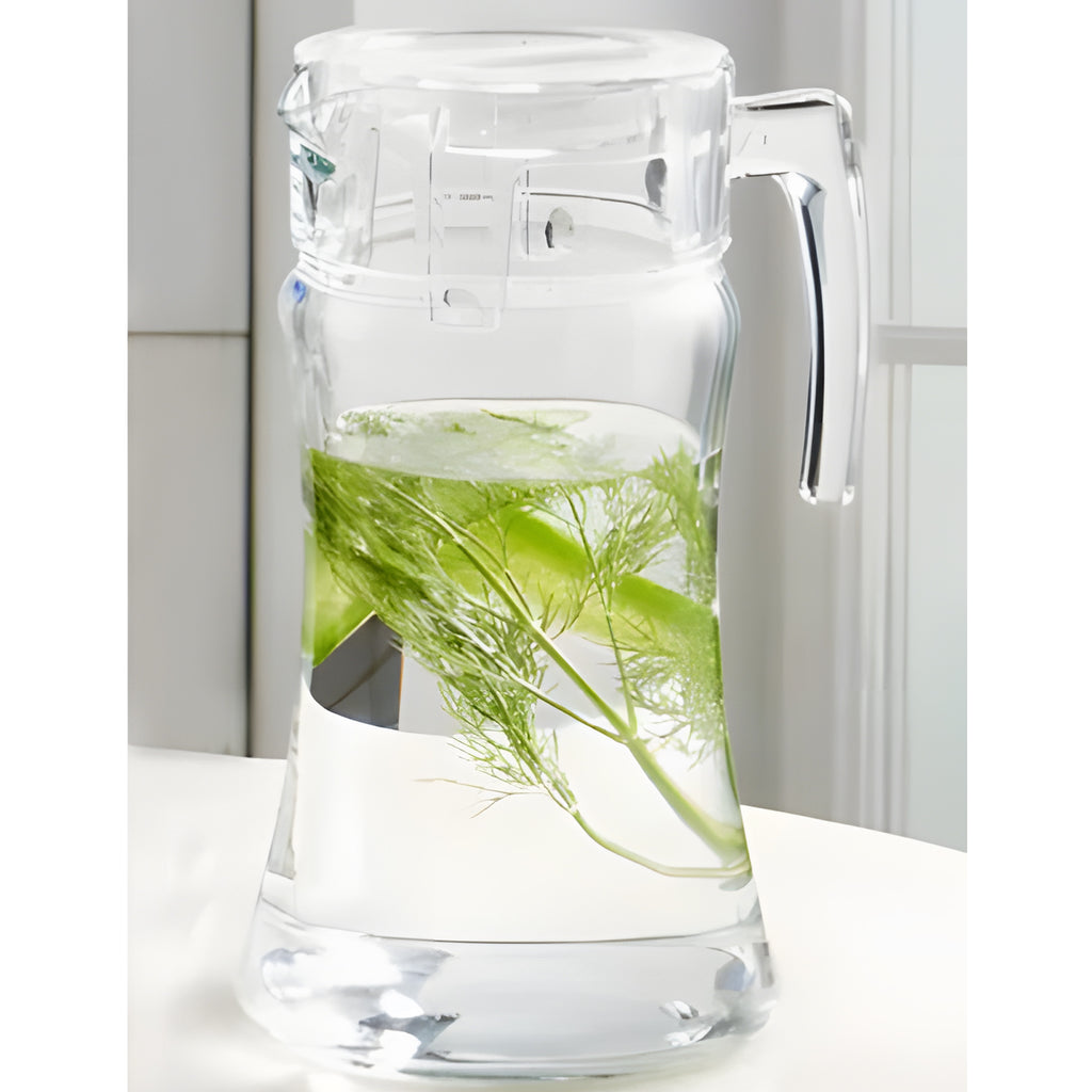 دورق أزور بغطاء شفاف 1.4 لتر