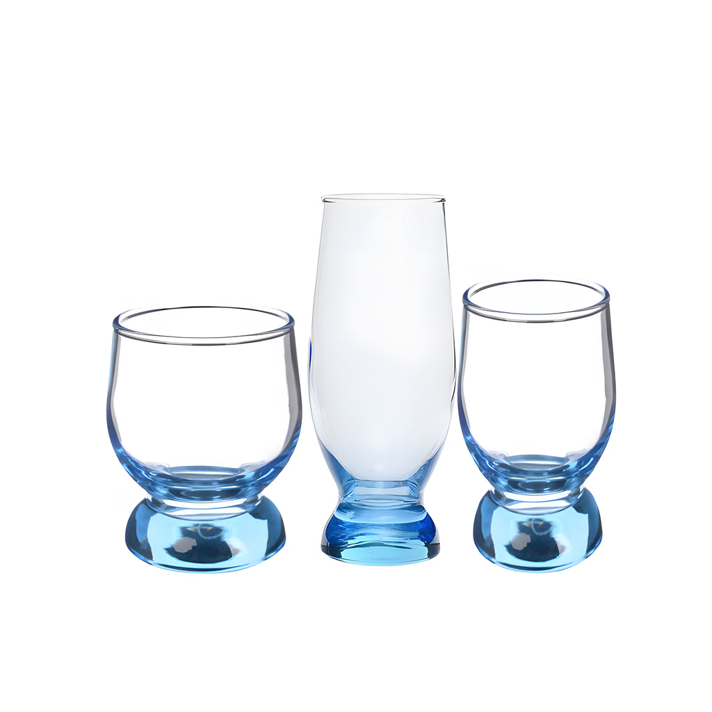 طقم اكواب اكواتيك 18 ق تركواز