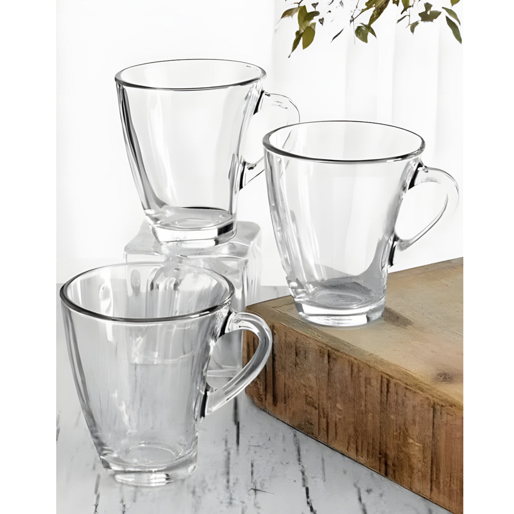 طقم قهوه بنجوين 6 قطع شفاف باشابتشى