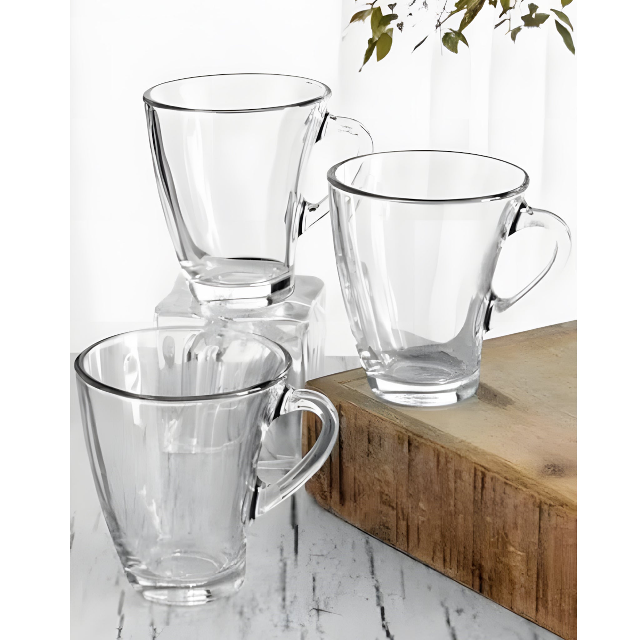 طقم مج بنجوين 6 قطع شفاف باشابتشى