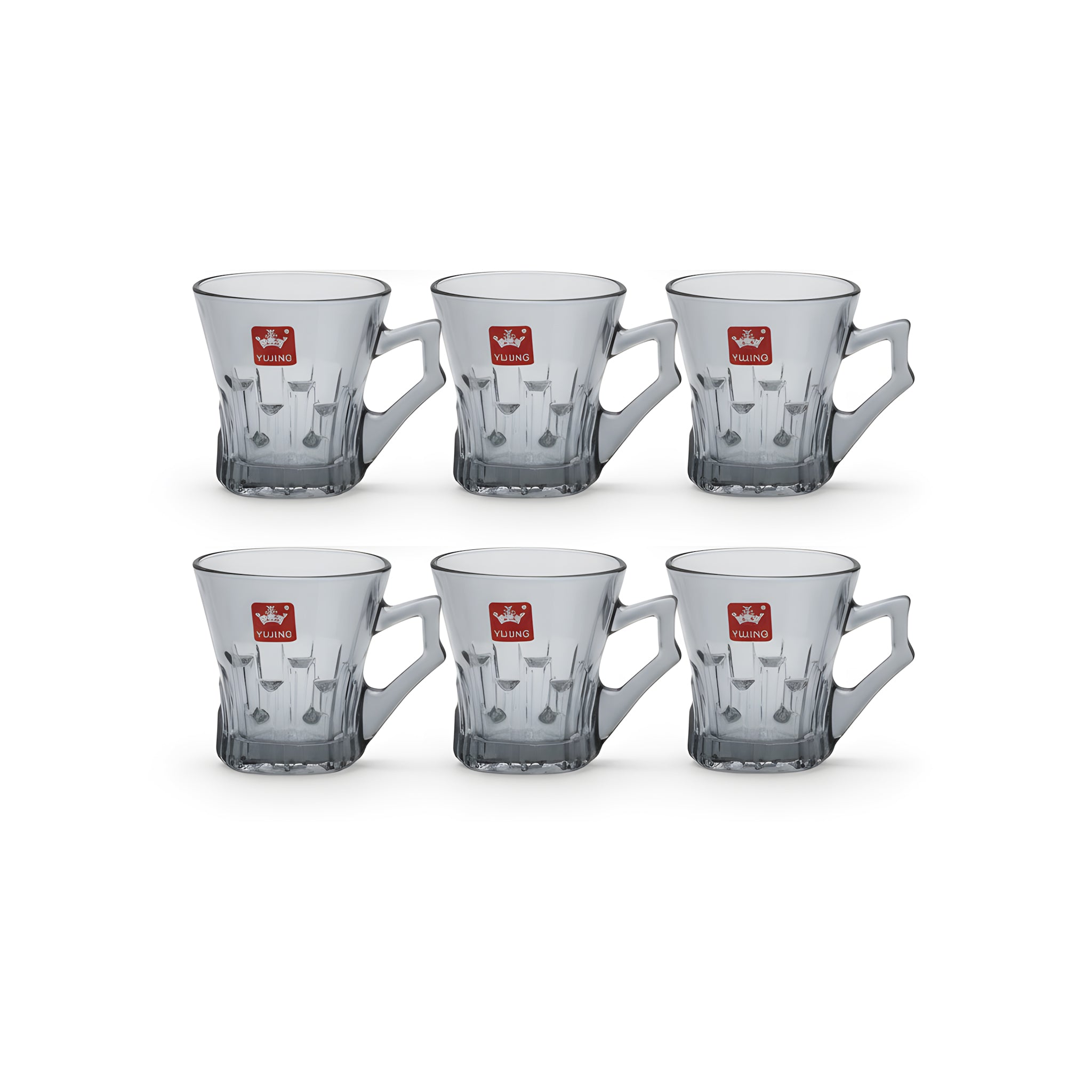 طقم استكانة  6 قطع  فاميه27C ماركة Yujing.